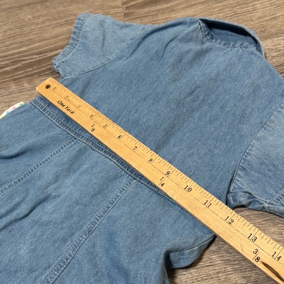 Vintage Disney Minnie Mickey Mouse Jumper Dress Denim Embroidered Vintage M 5 6 - Picture 7 of 8